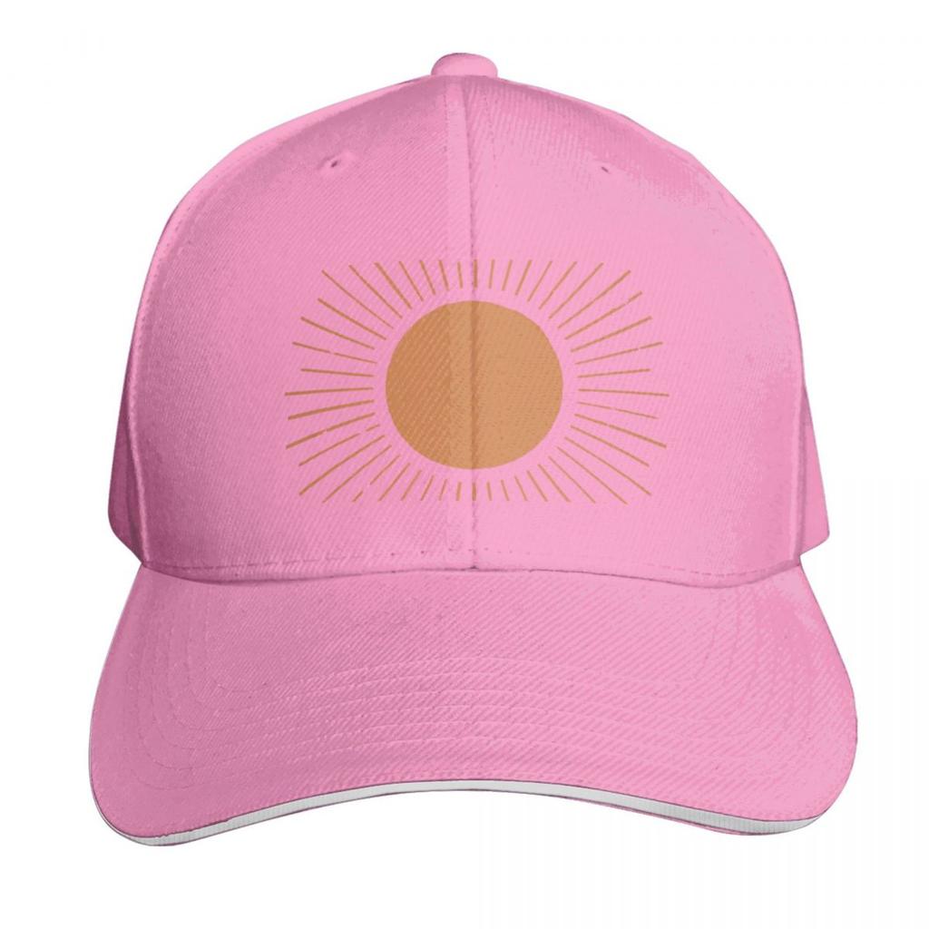 Terracotta boho sun rays Baseball Cap Beach Outing foam party Hat Beach Bag Unique hats Women Beach Fashion Unisexs