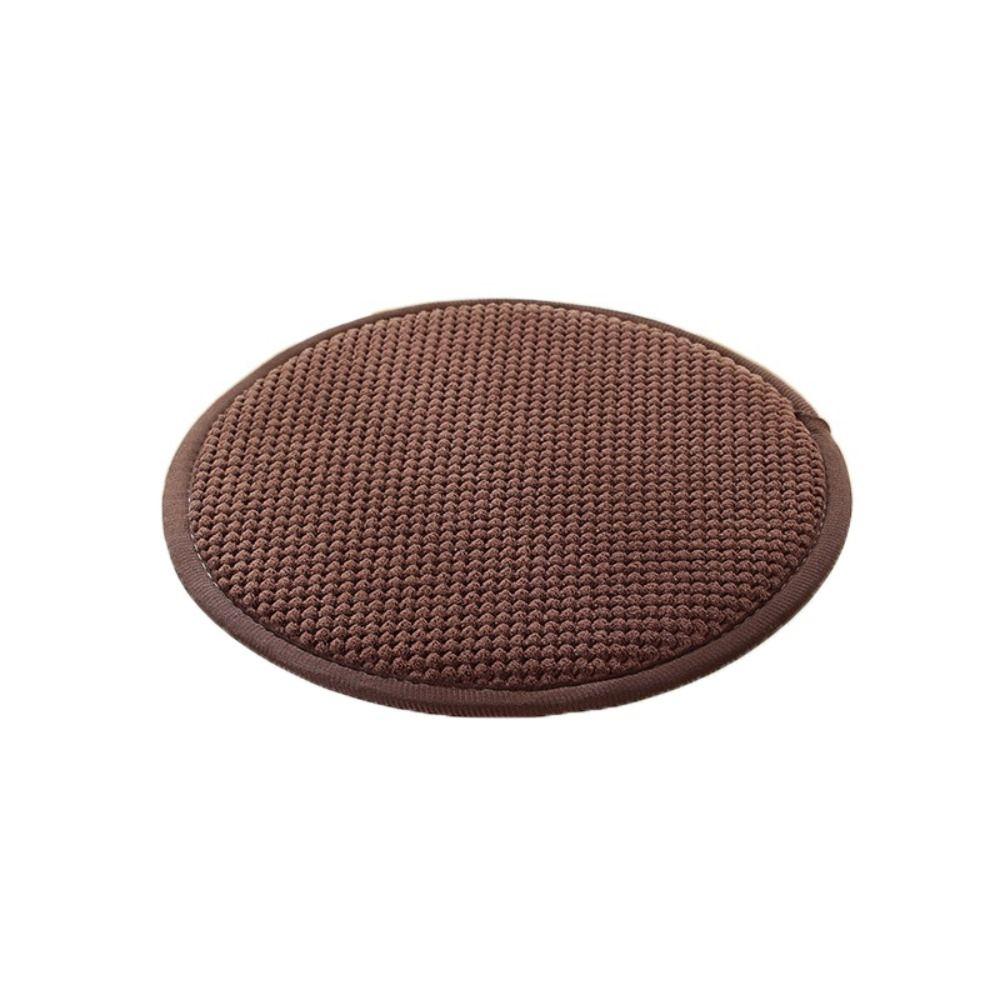 sponge Seat Pad Warm Chair Cushion Comfortable Round Cushion Home Decoration 35cm коричневый