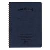Life Notebook with Grid B6 N191A Pocket, Pattern, Blue, Size,