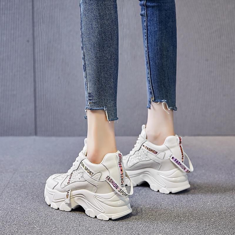 2021 Women's Lightweight Versatile Dad Sneakers - Trendy Thick-Sole Height-Boosting Casual Shoes