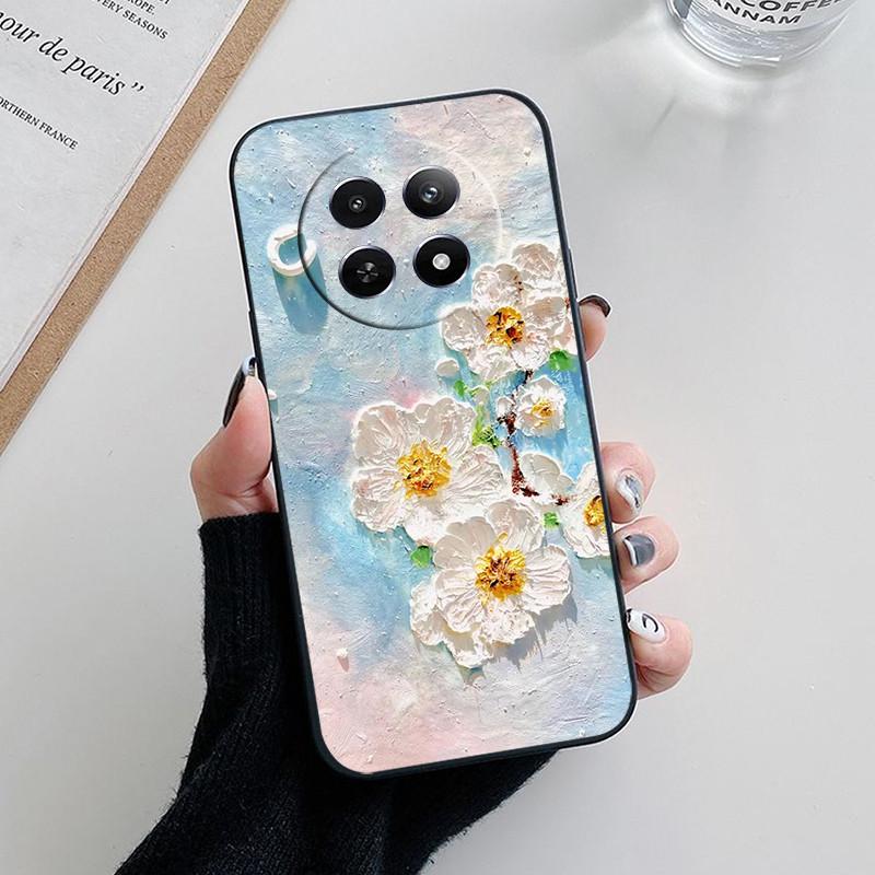 Für Realme 12 5G Hülle Abdeckung Realme12 Funda Coque Weiches Mode Silikon Schutzhülle für Telefonkamera für Realme 12 5G