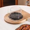 10Pcs Transparent Cake Box Set 4 6 8 10 Inch Reusable Round Birthday Wedding Bakery Container for Pastries and Sweets
