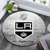 LA Kings Pattern Round rug,Carpet Rug for Living Room Bedroom Playroom ,Non-slip Floor Mat,Holiday Gifts and Birthday Gifts.