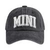 Washed Cotton Printed Hat For Vintage Baseball Cap And Soft Top Hat