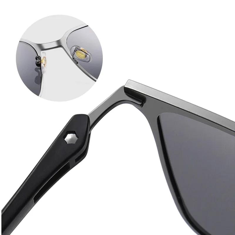 Ultra Light Stainless Polarized Sunglasses Men High Quality Metal Square Male Sun Glasses Fashion Summer Driving Shades Uv400