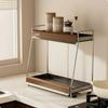 2-Tier Seasoning Rack Sturdy Countertop Storage Shelf Uncovered Design