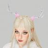 Y2k 90s Aesthetic Christmas Antler Hairpin for Woman Cute Ponytail Hair Clip