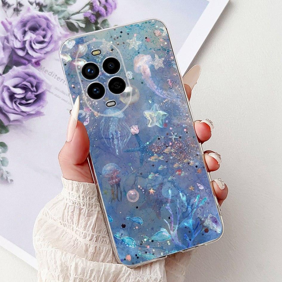 For Huawei Nova 13 Case Nova13 5G Cover BLK-AL80 Funda Popular Flower Butterfly Soft Clear Silicone Cases For Nova 13 Pro Bumper