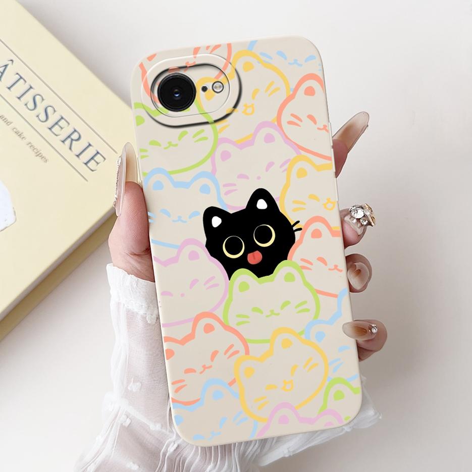 Für Apple iPhone 16E Hülle Einzigartige Cartoon Hülle Weiche Silikon Handyhülle Für iPhone SE 4 iPhoneSE 2025 iPhone16e Rückseite Hülle