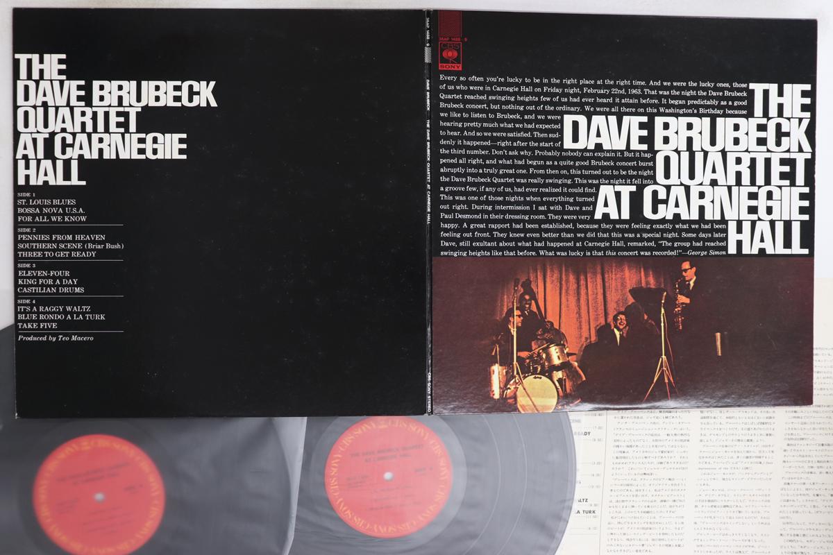 

LP Record DAVE BRUBECK - At Carnegie Hall 36AP14889 CBS SONY 1979 Japan Jazz Used