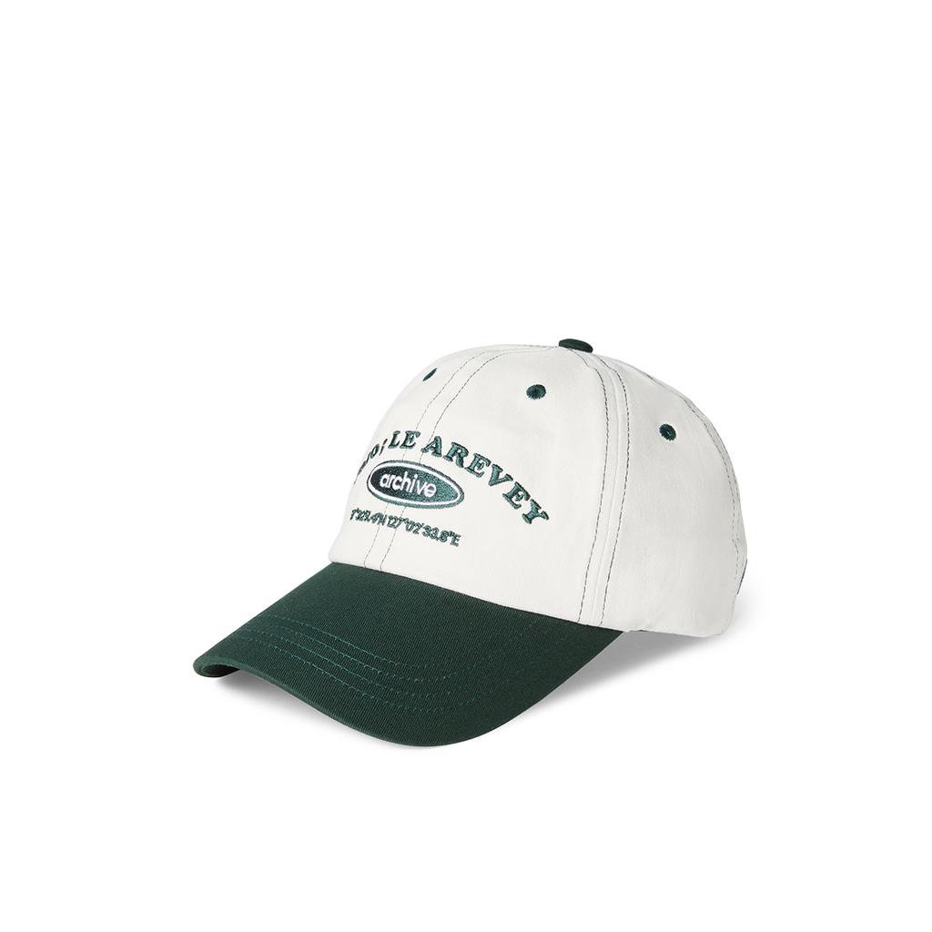 Leualeubei Archive Ballcap Ivory/Deepgreen