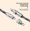 New Design Type C Portable Braided Wrist Strap Neck Strap Crossbody Lanyard Fast Charging Data Cable for Mobile Phone