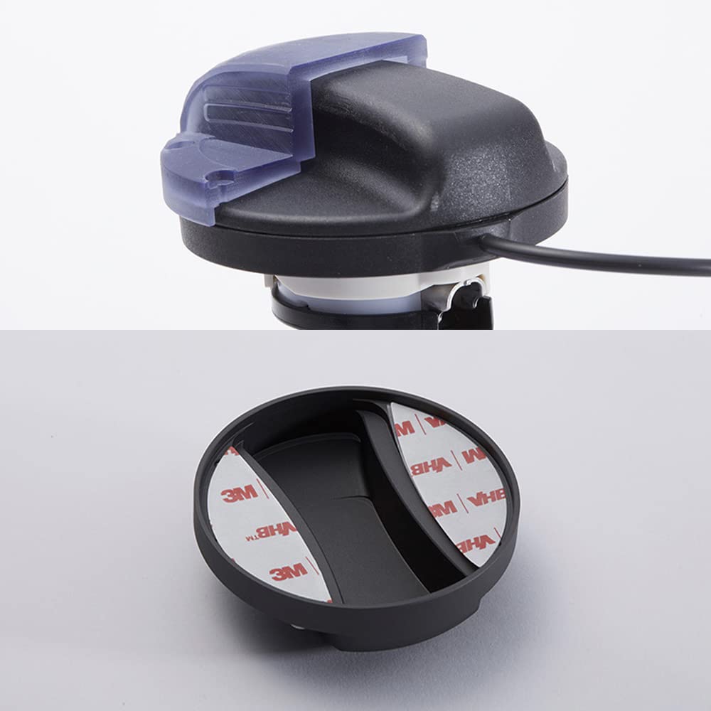 Deff Aluminum Fuel Cap Cover for a Cover Carved from a Solid Block of Mercedes-Benz (Type 2) - Silver, Professional-looking Aluminum.