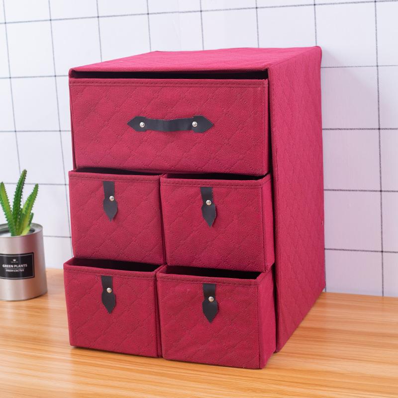 Thickened Non-woven Storage Box Folding Storage Box Drawer Folding Storage Drawer