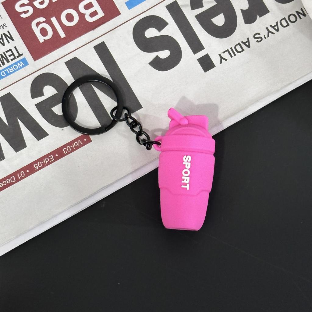 Fitness Series Gummi-Schlüsselanhänger: Hantel- & Kurzhantel-Anhänger für Geschenke