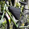 Bike Triangle Frame Bag 2.3L Reflective Night Riding Security Tool Storage Pack Bike Bag Black 2.3L
