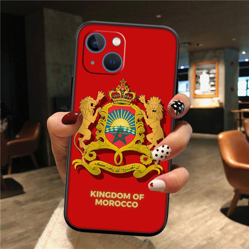 

IK48 Morocco Flag Passport New High-End Shell Phone Case for iPhone SE X XS XR 16E 17 11 Pro Max 8 7 6 6s Plus Air iPhone17 Pro Max