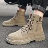 British Style Casual Shoes for Men All-match High-top Men's Boots 2024 Comfortable Durable Male Platform Shoes Botas Para Hombre