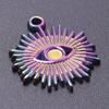 5pc Fashion Love Evil Eyes Colorful Stainless Steel Pendant Handmade Pendants Necklace Materials DIY Sword Accessories Findings