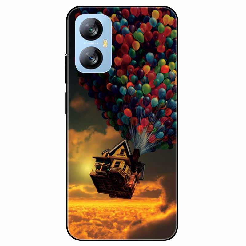 Für Blackview A52 Pro Hülle Handyhülle Stoßfeste Schwarz lackierte TPU Hülle für Blackview A52 Pro Silikon Weicher Bumper A52Pro Süß