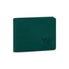 Multiple Metal Letter Logo Flap Wallet Men Wallet Dark-Green M82273