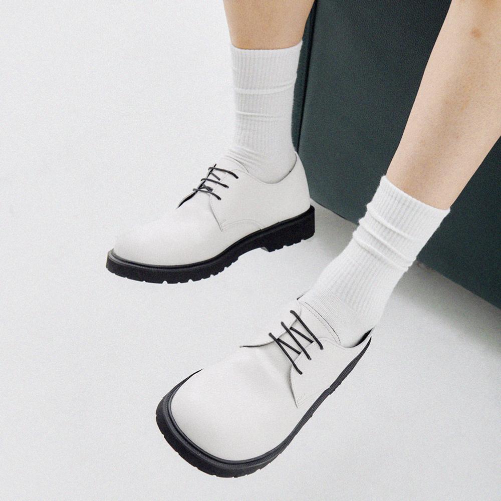 [BSQT BY CLASSY] C02 Beluga Cowhide Derby White [BC02WH] [Shipped from Korea] 100% Authentic