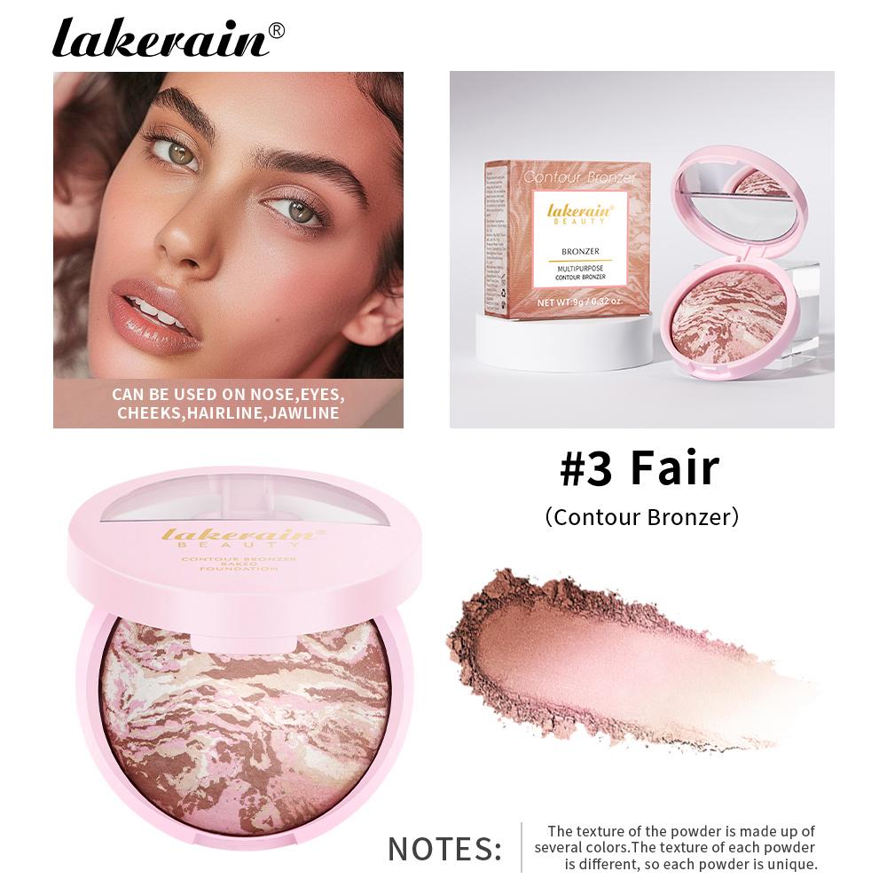 Matowy Podkład do Twarzy Bronzer Prasowany Puder Kompaktowy Długotrwały Kontrola Oleju Półprzezroczysty Sypki Puder Utrwalający do Makijażu Twarzy