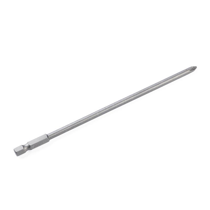 6-Piece 150mm Long Phillips Screwdriver Bit Set, PH1 & PH2, S2 Material