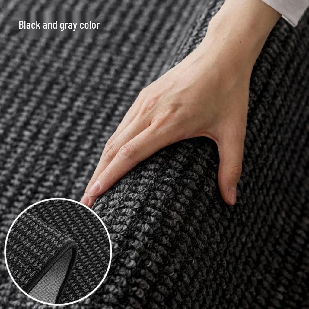 Felpudo de Sisal Resistente a Manchas y Gatos, Color Sólido, para Sala de Estar, Dormitorio y Mirador