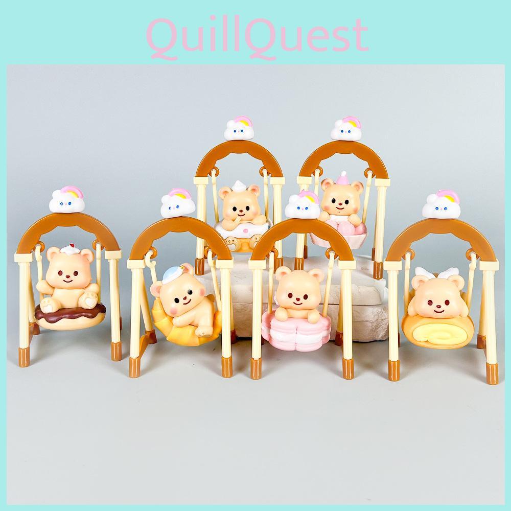 Yellow Butter Bear Swing Action Figure With Pvc Material For Collectible Anime Fans