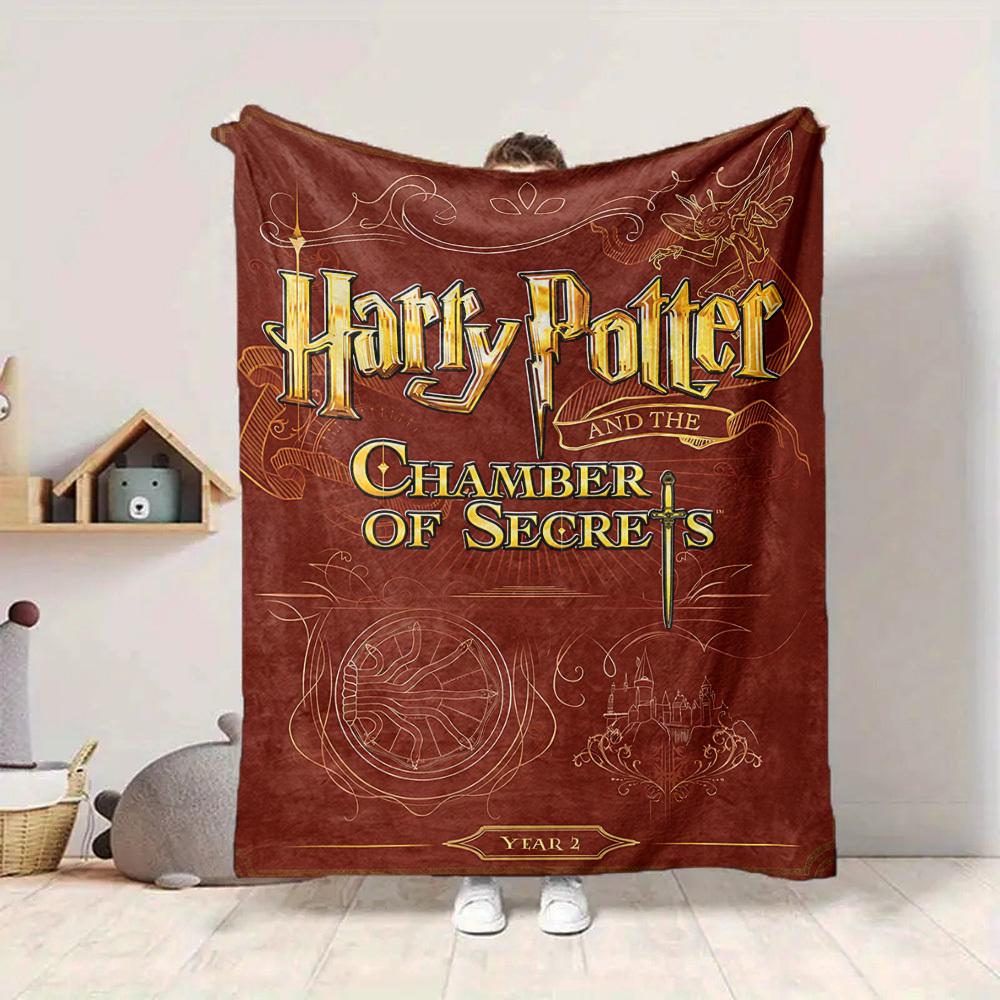 1pc Harry Potter Flannel Throw Blanket - HD Printed Lightweight Soft Warm All-Season Blanket for Sofa, Bed, Travel, Camping 028