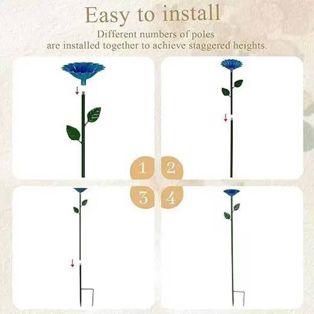 Bee Watering Cups Bee Drinking Cups For Garden Metal Butterfly Bath Watering Bowl With Flower Design For Thirsty Pollinators