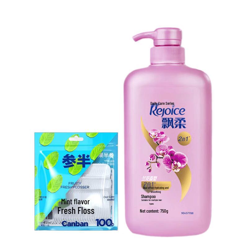 Samsan Mint Dental Floss & Piao Rou Shampoo Set
