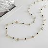 European and American Temperament Vacation Sugar Cube Crystal Rice Bead Body Chain Female, Simple Long Fringed Ins Geometric Waist Chain