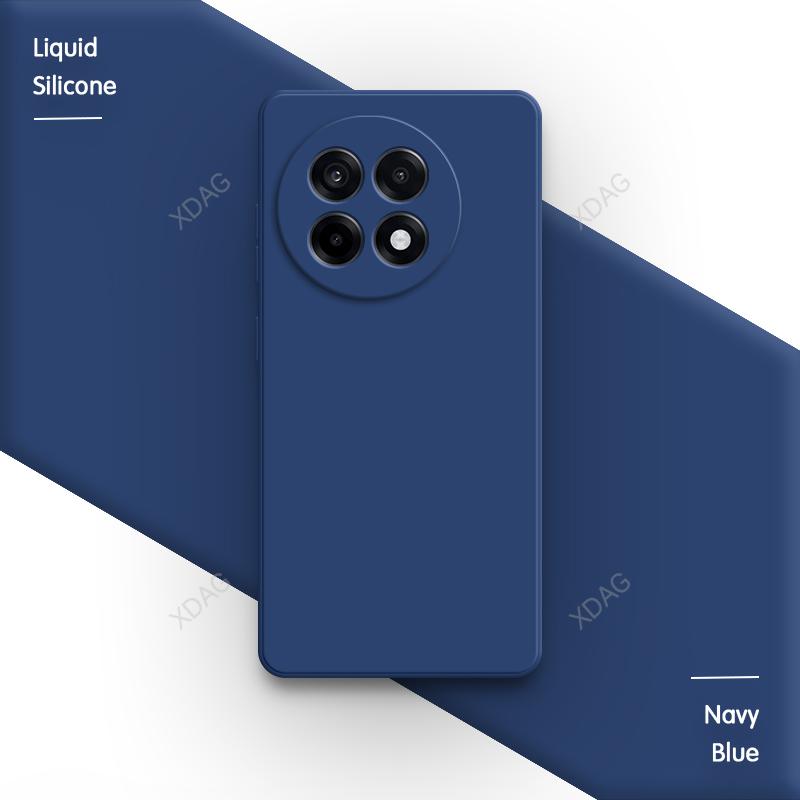 High Qualtiy Phone Case for OnePlus Ace 5 Ace5 Pro Ultra Racing 5Pro 5G Liquid Silicone Square Internal Flocking Soft Back Cover