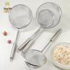 Stainless Steel Flat Bottom Noodle Skimmer Spoon Strainer Sieve for Kitchen Use