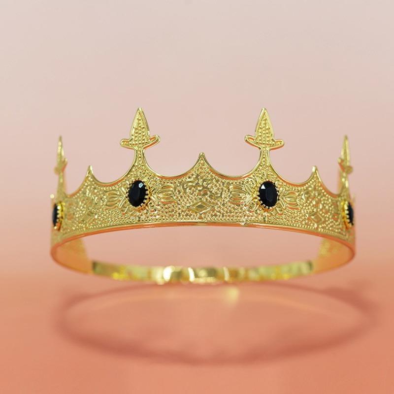 Crown Prince Crown Wedding Birthday Ball Party Halloween Decoration Hairpin