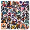 50Pcs Nordic Vintage Motorcycle Stickers - Waterproof Graffiti Decals for Decor & Hobby Display