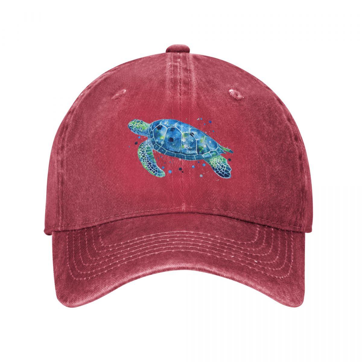 Sargasso Blue Sea Turtle Baseball Cap Luxury Unisex cap tea Hat Beach Military Tactical Cap Caps For Women Unisexs