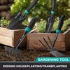 4pcs Garden Trowels Hand Tool Small Planting Shovel Set Greenhouse Flower Transplant Spade Digging Rake For Backpacking Supplies