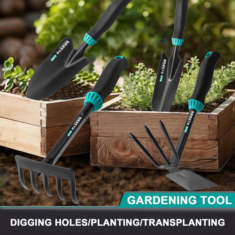 4pcs Garden Trowels Hand Tool Small Planting Shovel Set Greenhouse Flower Transplant Spade Digging Rake For Backpacking Supplies