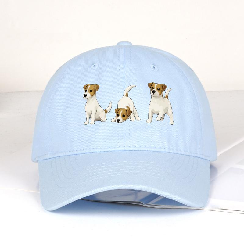 Adorabile Trio di Jack Russell Terrier Stampa Cappellino da Baseball Regolabile Unisex Cappello da Sole per Mamma di Cani