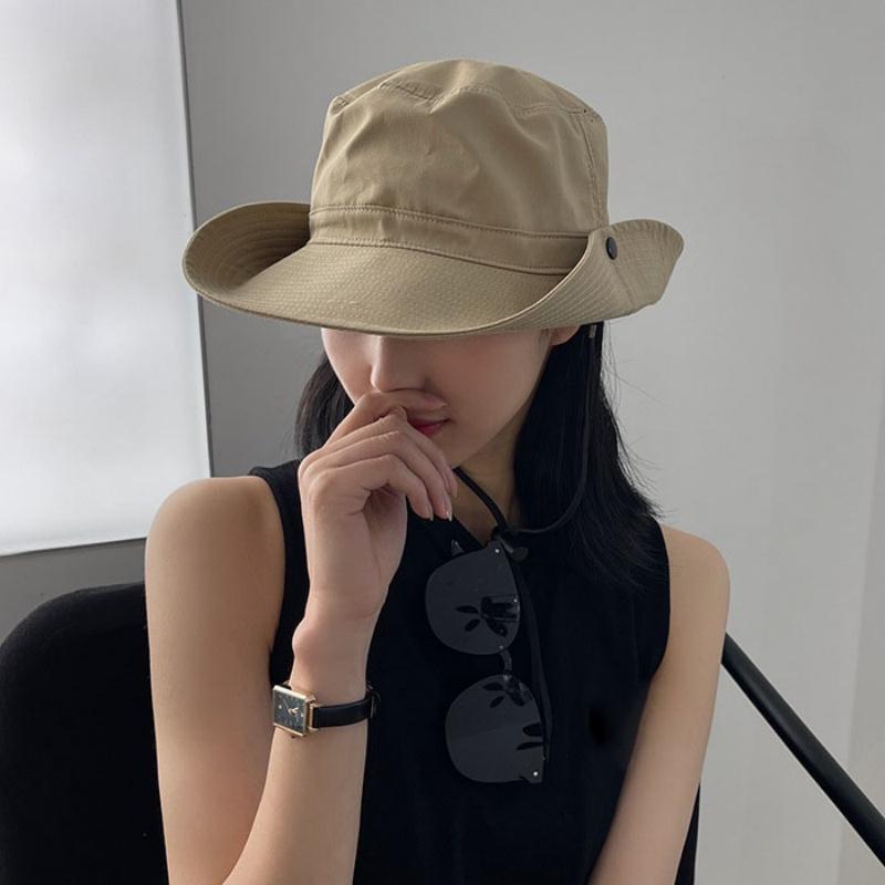 Custom Quick Dry Summer Men Bucket Hat Outdoor Uv Protection Wide Brim Hunting Hiking Hat Fisherman Hat Beach Sunscreen Cap