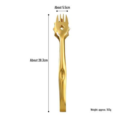 304 Stainless Steel Golden Claw Food Tongs