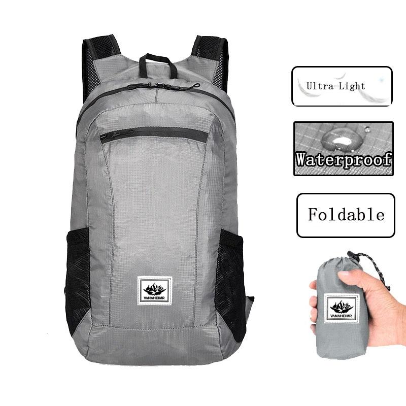Outdoor Hiking Bag 20L Lightweight Portable Backpack Foldable Waterproof Folding Ultralight Pack For Women Men Travelling Hiking