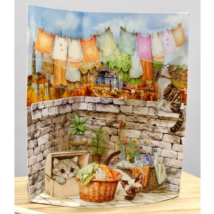 Scrapbooking Decorative Sticker Scene Sticker Water Resistant PET Sticker for Laptop Journal Phone Case Photo Album