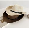 UV Protection Western Cowboy Hat Wide Brim Jazz Hat Fashion Straw Cap  Summer Travel