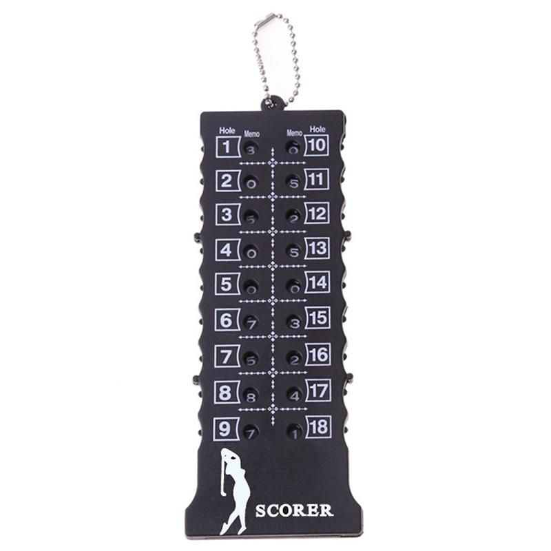 Golf 18-Hole Strip Scoreboard, Golf Counter, Scorer, Portable Golf 18-Hole Scorer With Bead Curtain