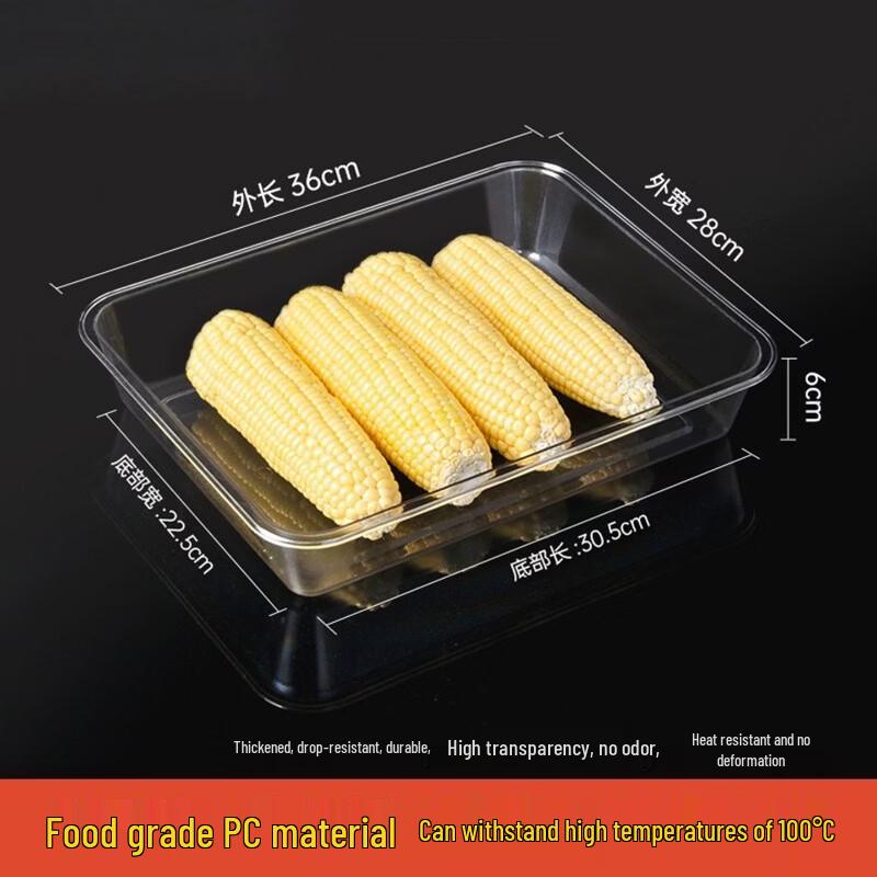 Qianxing Acrylic Transparent Rectangular Serving Tray