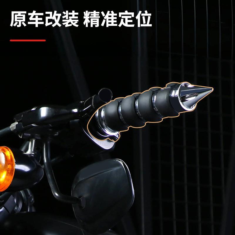 Aluminum CNC Motorcycle Handlebar Grips Harley 25mm Flat Tapered Types Anti-Slip Throttle Assist Grip Cover